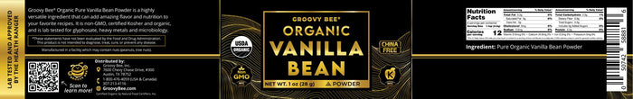 Organic Vanilla Bean Powder 1 oz (28g) (3-Pack)