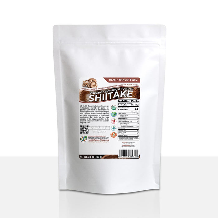 Organic Shiitake Mushroom Powder 3.5 oz (100g) (6-Pack)