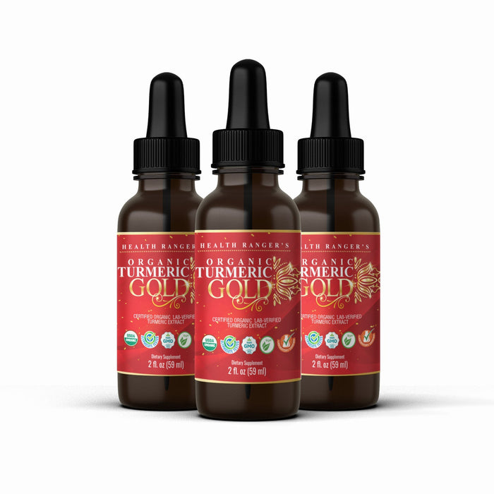 Health Ranger's Organic Turmeric Gold liquid extract 2 fl. oz. (3-Pack)