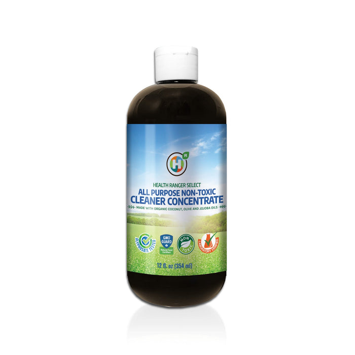 All Purpose Non-Toxic Cleaner Concentrate 12oz (354ml) (Made with Organic Coconut, Olive and Jojoba Oils)