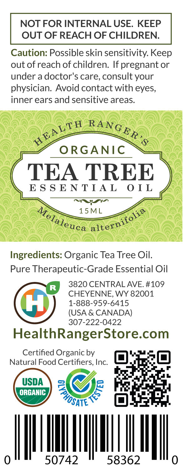 Organic Tea Tree Essential Oil 0.5oz (15ml)