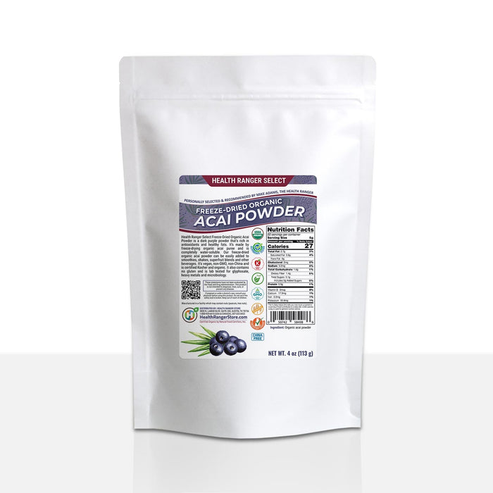 Organic Freeze-Dried Acai Powder 4 oz (113g) (6-Pack)